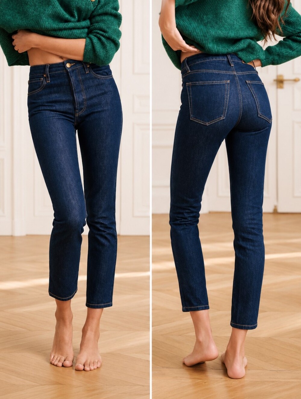 Sézane Le Brut Sexy Dark Wash Jeans Size 36 / US 4